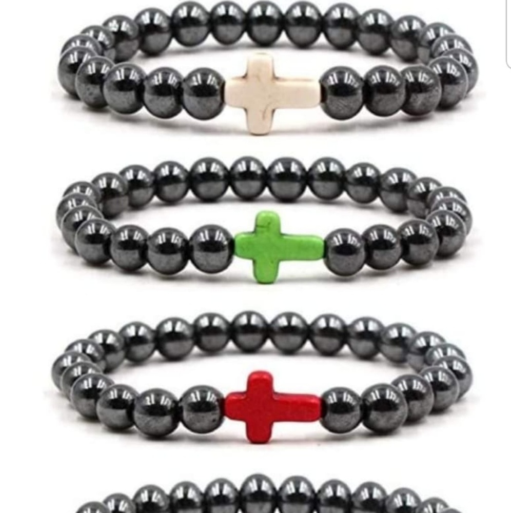 Bellas pulseras en Onix elastico, unisex